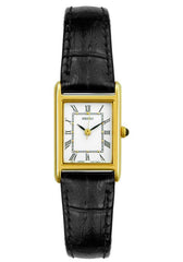 Seiko Women's Rectangular Face Leather Strap Watch SXGN42
