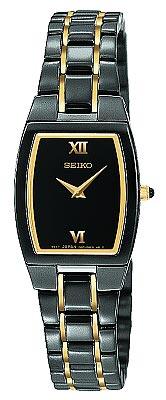 Seiko Women's Two Tone Black IP Watch SUJF29 ,