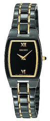 Seiko Women's Two Tone Black IP Watch SUJF29