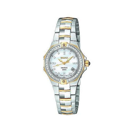 Seiko Women's Two Tone Coutura Diamond Watch SXDA38 ,