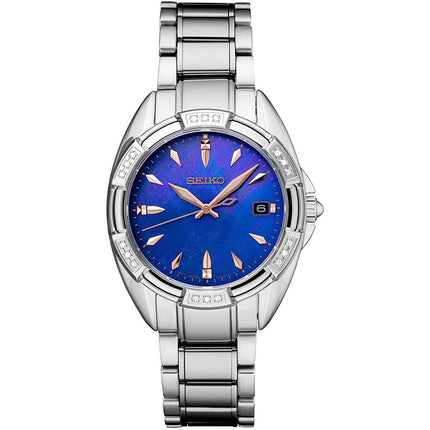 Seiko Women's Watch - Diamond Mother of Pearl Dial Stainless Steel Bracelet | SKK881 ,