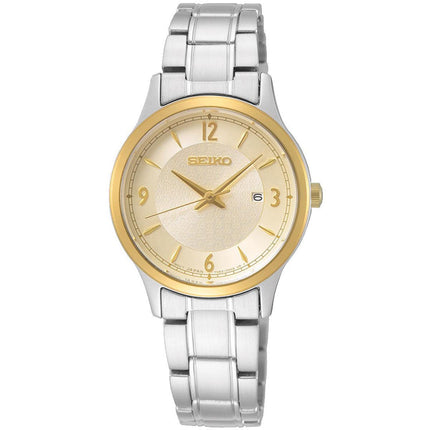 Seiko Women's Watch - Essentials Champagne Dial Stainless Steel Bracelet | SXDH04P1 ,