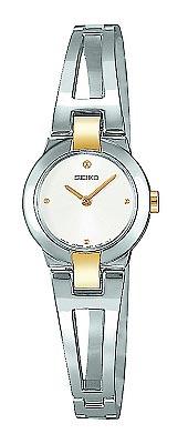 Seiko Women's White Dial Bangle Watch SUJ704 ,