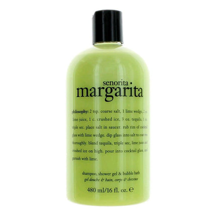 Senorita Margarita by Philosophy, 16 oz Shampoo, Shower Gel & Bubble Bath for Unisex ,