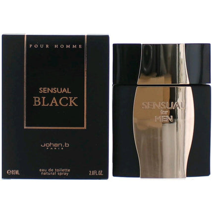 Sensual Black by Johan.b, 2.8 oz Eau De Toilette Spray for Men ,