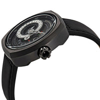 SevenFriday Men's Automatic Watch - Q Series Power Reserve Black Leather Strap | Q3-05 ,