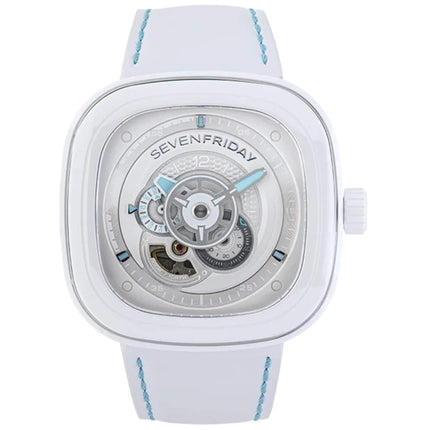 SevenFriday Men's Watch - P-Series Curacao White Day-Night Dial Automatic | P1C-05 ,