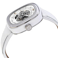 SevenFriday Men's Watch - P-Series Silver Dial White Strap Power Reserve | P1C-01 ,