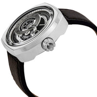 SevenFriday Men's Watch - Q Series Power Reserve Black and Silver Tone Dial | Q1-03 ,
