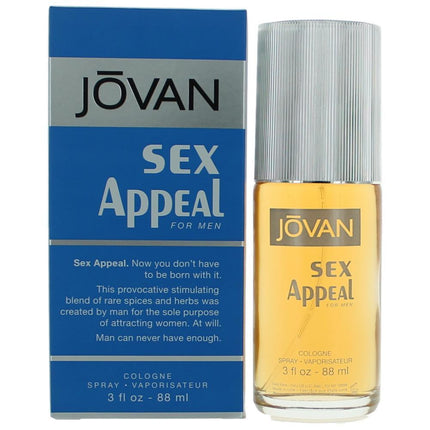 Sex Appeal Jovan by Coty, 3 oz Cologne Spray for Men ,