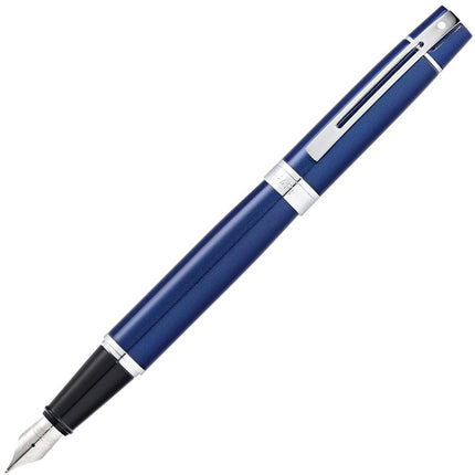Sheaffer 300 Fountain Pen Glossy Blue White Dot E09341 ,