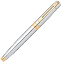 Sheaffer 300 Rollerball Pen - Chrome and Gold Trim White Dot | E1934251 ,
