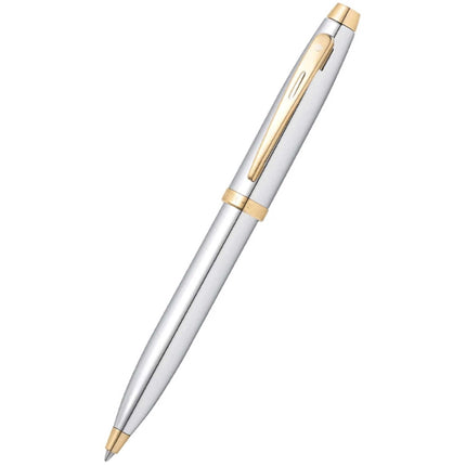 Sheaffer Ballpoint Pen - 100 Bright Chrome Finish with Gold-Tone Trim | E2934051 ,