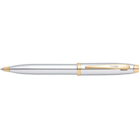 Sheaffer Ballpoint Pen - 100 Bright Chrome Finish with Gold-Tone Trim | E2934051 ,