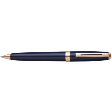 Sheaffer Ballpoint Pen - Prelude Cobalt Blue Lacquer and Rose Gold Trim | E2914351 ,
