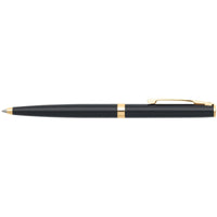 Sheaffer Ballpoint Pen - Sagaris Gloss Black and Gold Trim Twist Action | E2947151 ,