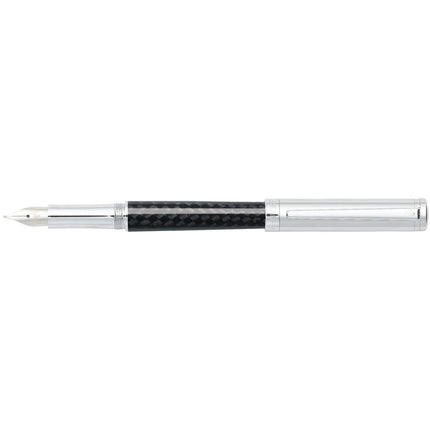 Sheaffer Fountain Pen - Intensity Chrome Cap Carbon Fiber Barrel, Medium | E0923943 ,