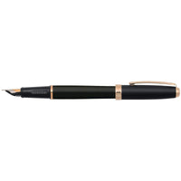 Sheaffer Fountain Pen - Prelude Black Matte Finish with Gold Trim, Fine Nib | E034643 ,
