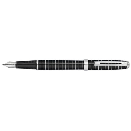 Sheaffer Fountain Pen - Prelude Cigar-Shaped Black Lacquer Finish, Fine Nib | E0916443 ,