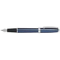 Sheaffer Fountain Pen - Prelude Cigar-Shaped Deep Blue Finish, Medium Nib | E0916353 ,