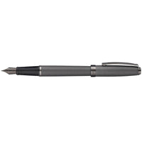 Sheaffer Fountain Pen - Prelude Cigar-Shaped Matte Gunmetal, Medium Nib | E0914653 ,