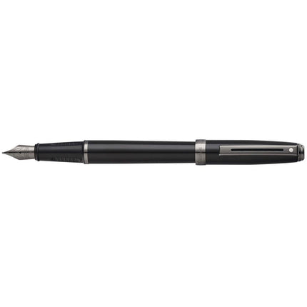 Sheaffer Fountain Pen - Prelude Gloss Black Lacquer Finish, Medium Nib | E0914453 ,