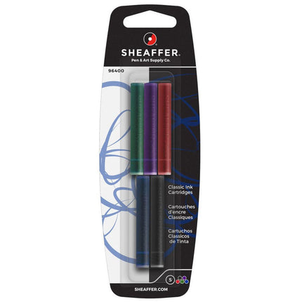 Sheaffer Ink Cartridges - Skrip Fountain Pen Assorted Colors Pack of 5 | 96400 ,