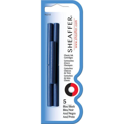 Sheaffer Ink Cartridges - Skrip Fountain Pen Blue and Black 5 Pieces | 96310 ,