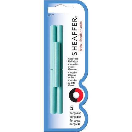 Sheaffer Ink Cartridges - Skrip Fountain Pen Turquoise 5 Pieces | 96370 ,