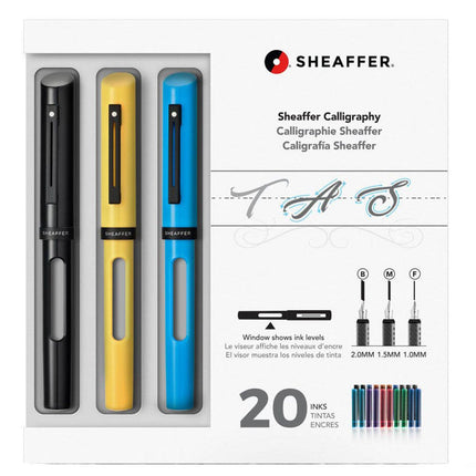 Sheaffer Maxi Kit - Calligraphy Fountain Pens with Assorted Nibs and Inks | 93404-2 ,