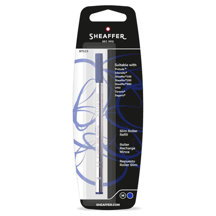 Sheaffer Refill - Slim Long Lasting High Quality Blue Medium Rollerball Pen | 97525 ,