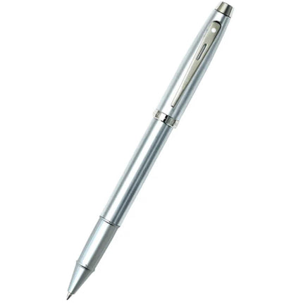 Sheaffer Rollerball Pen - 100 Brushed Chrome Barrel Finish with Smooth Grip | E1930651 ,