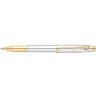 Sheaffer Rollerball Pen - 100 Chrome Barrel Finish with Gold Tone Trims | E1934051 ,