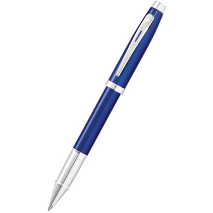 Sheaffer Rollerball Pen - 100 Glossy Blue Lacquer Finish with Chrome Trims | E1933951 ,