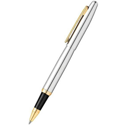 Sheaffer Rollerball Pen - VFM Polished Chrome Finish with Gold Tone Trim | E1942251 ,