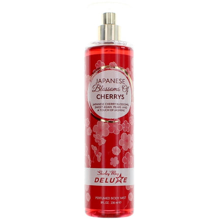 Shirley May Deluxe Women's Perfumed Body Mist - Japanese Blossom Of Cherrys, 8 oz ,