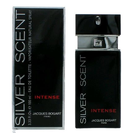 Silver Scent Intense by Jacques Bogart, 3.4 oz Eau De Toilette Spray for Men ,