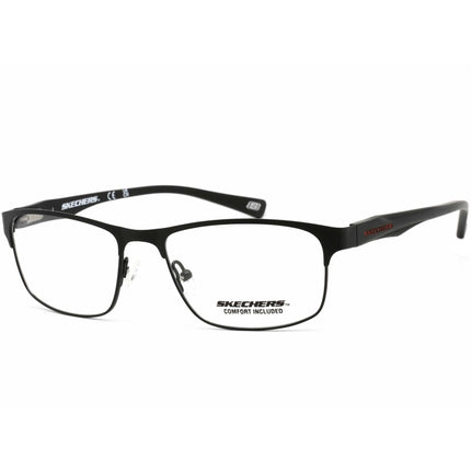 Skechers Men's Eyeglasses - Matte Black Metal Frame Clear Demo Lens | SE3230-N 002 ,