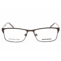 Skechers Men's Eyeglasses - Matte Gunmetal Rectangular Frame Demo Lens | SE3171 009 ,