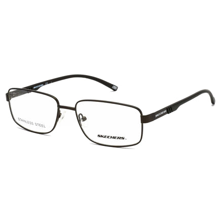 Skechers Men's Eyeglasses - Shiny Dark Green Full Rim Frame Clear Lens | SE3271 096 ,