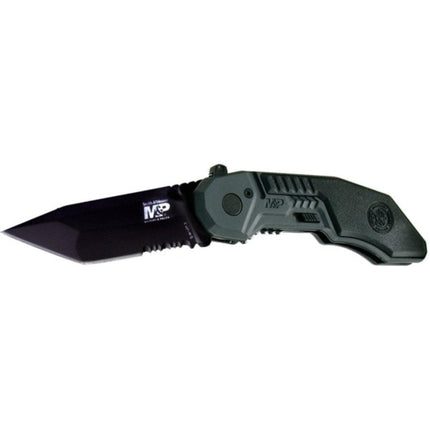 Smith & Wesson Flipper Knife - Steel Blade T6061 Aircraft Aluminum Handle | SWMP3BS ,