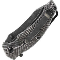 Smith and Wesson Folding Knife - Black Stonewashed Clip Point Blade | SWCK116-DISCO ,
