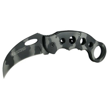 Smith and Wesson Folding Knife - Extreme Ops Plain Edge Karambit Blade | SWCK32C ,