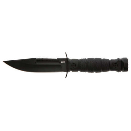 Smith and Wesson Survival Knife - M&P Black Rubberized Polymer Handle | SW1122583 ,