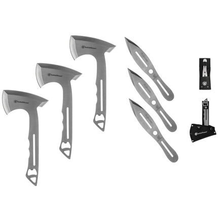Smith and Wesson Throwing Combo Set - Stonewash Finish Stainless Steel | SW1122228 ,