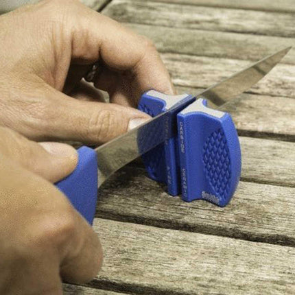 Smith's Fillet Knife and Sharpener - Lanyard Hole Non-Slip Rubber Feet Blue | SM50897 ,