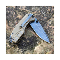 Smith's Folding Knife - Battleplan Black Stonewash Finish Blade G10 Handle | SM50996 ,