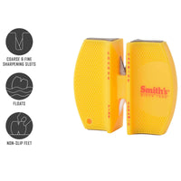 Smith's Knife Sharpener - Crossed Ceramic Rods And Tungsten Carbide Blade | SMCCKS ,