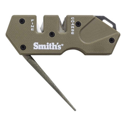 Smith's Knife Sharpener - PP1 Desert Tan Mini Tactical G-10 Handle Compact | SM50983 ,