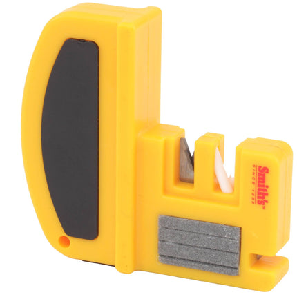 Smith's Sharpener - Soft Grip Handle Non-Slip Base Yellow Fillet and Hook | SM50729 ,